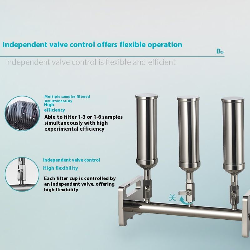 24-Well Vacuum Filtration Manifold | 0.22μm PTFE Membrane | Autoclavable 121°C | for HPLC/EPA Testin