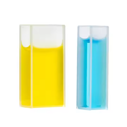 Fused Glass Quartz Cuvette Cell with Lid 5mm to 100mm Spectrophotometers Cell Lab Supplies