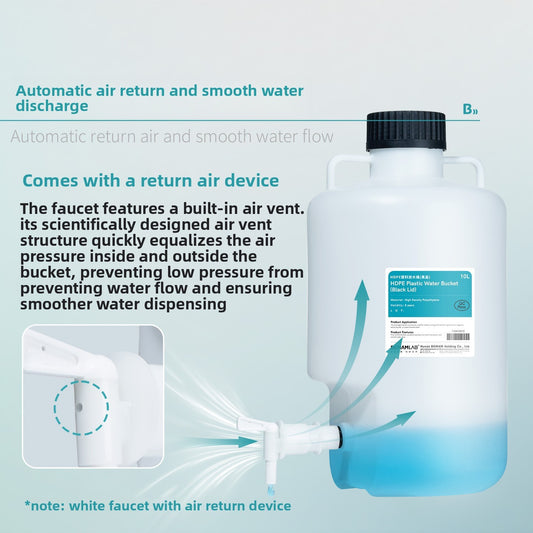Bikeman 009 Bioplastic PP Laboratory HDPE for Distilled Pure Water Storage Bucket Bottom-Mouth Bottl