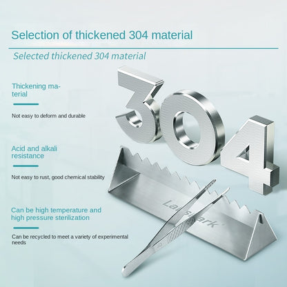 Thickened 304 Stainless Steel Laboratory Utensils Rack Acid Alkali Resistant Shelf with Multi-Capaci