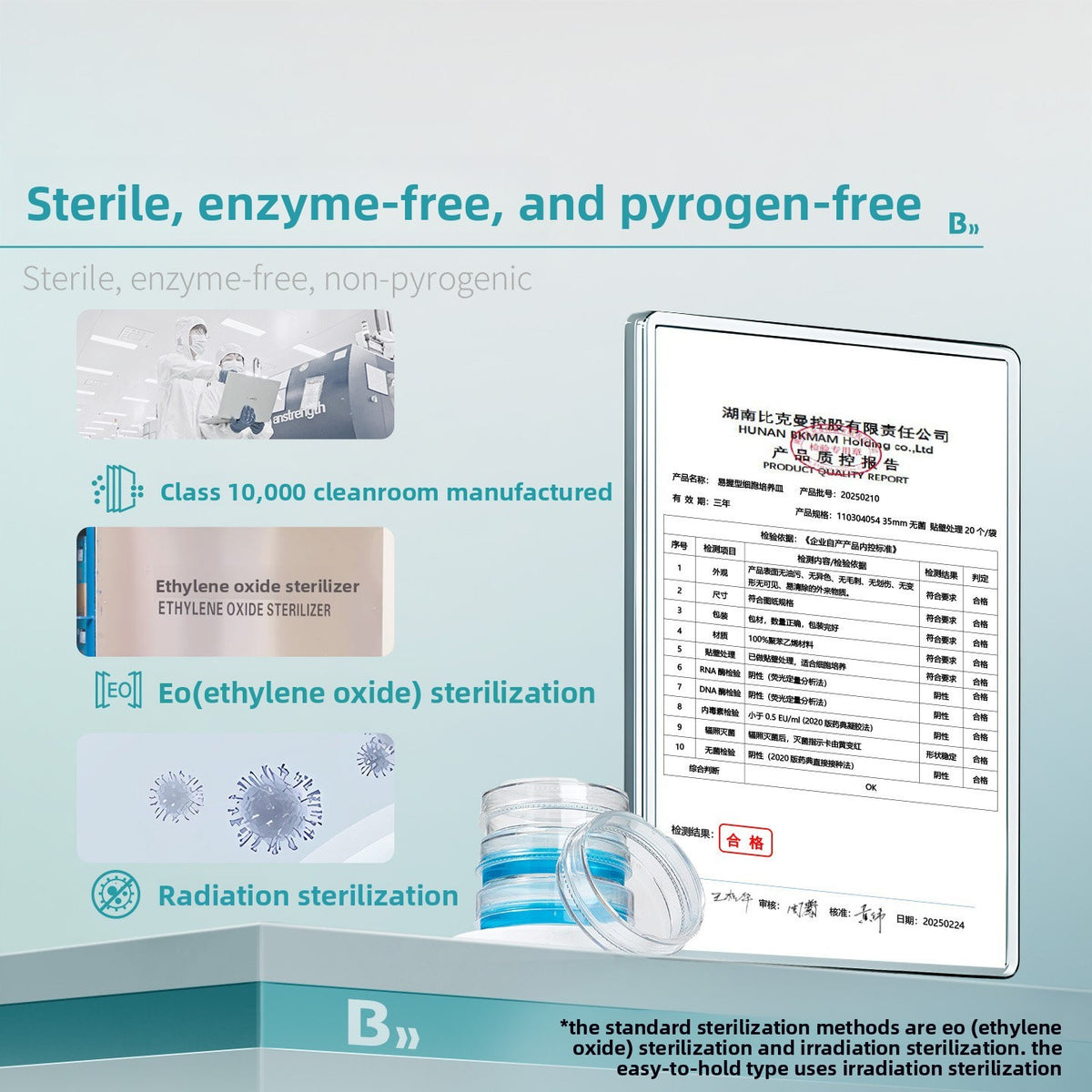 Bio Disposable Tissue Culture Cell Culture Dishes Easy-Grip Plastic Sterile 60mm 100mm TC-Treated Ce