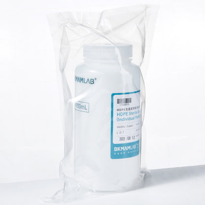 Bioplastic HDPE Large Wide Mouth Brown Reagent Bottle Lab Sterile HDPE Bottles Single Package 500ml 