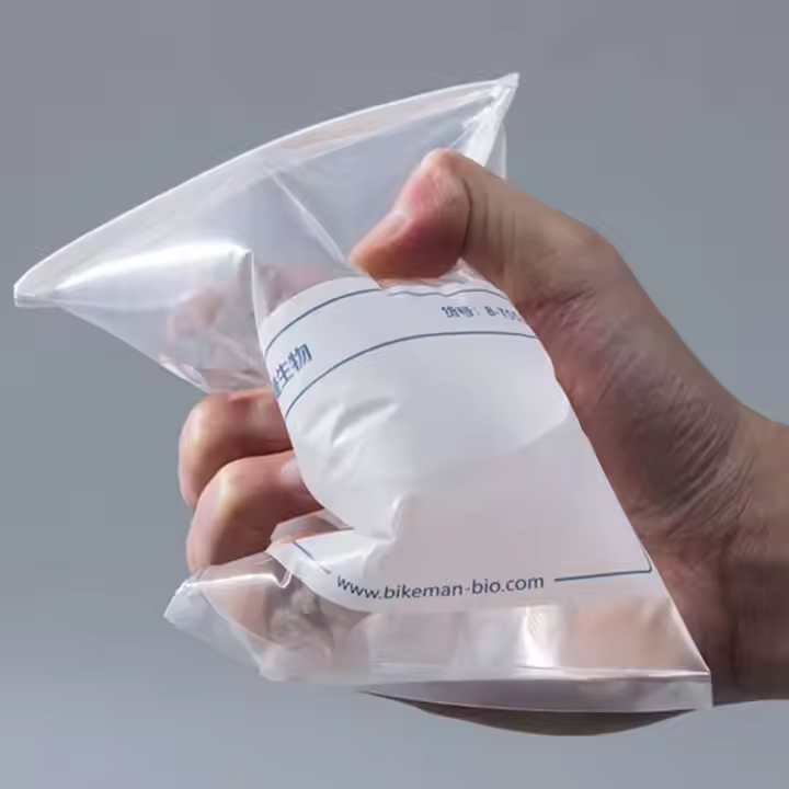 Sterile Plastic Liquid Sampling Bag with Metal Wire for Lab and Medical Tests Essential Lab Supply