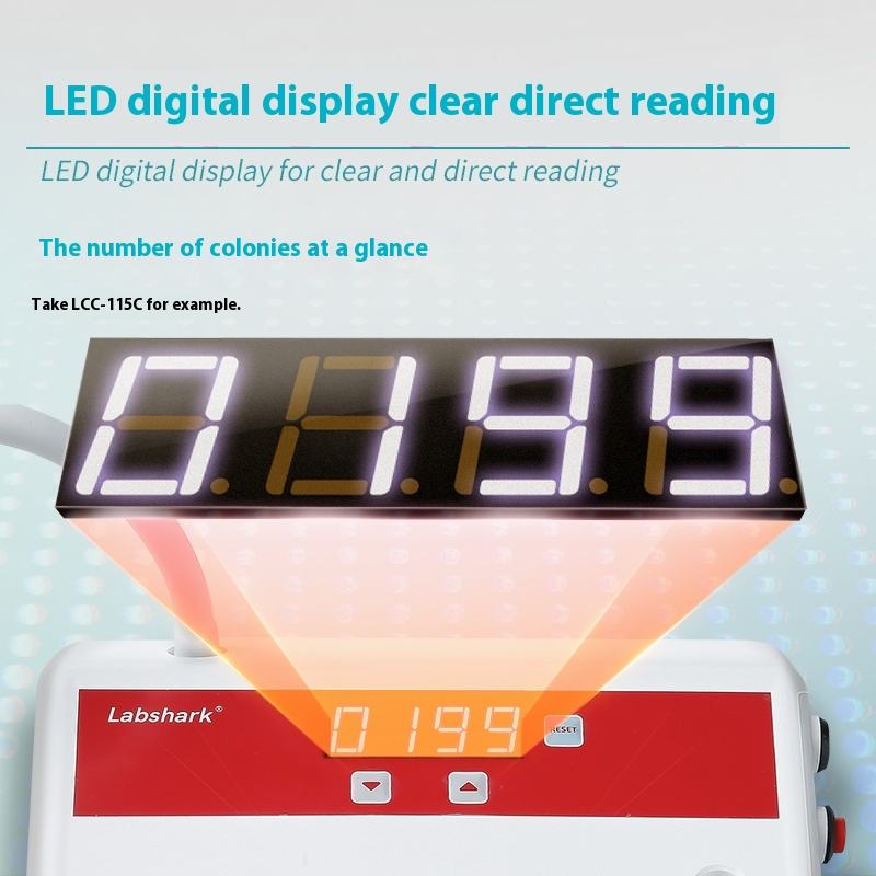LED Digital Display Semi-Automatic Bacteria for Test Instrument Convenient Fast Count Colony Counter