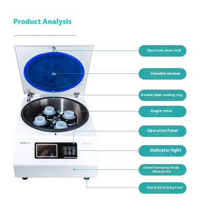 Large-Capacity Laboratory Centrifuge High-Speed Biological Desktop Model for Serum Fat Separation Tr