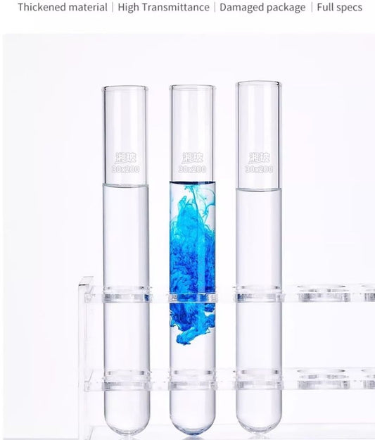 Hot Sale Wholesale and Custom Made Round Bottom Flat Neck High Borosilicate Glass Test Culture Tube 