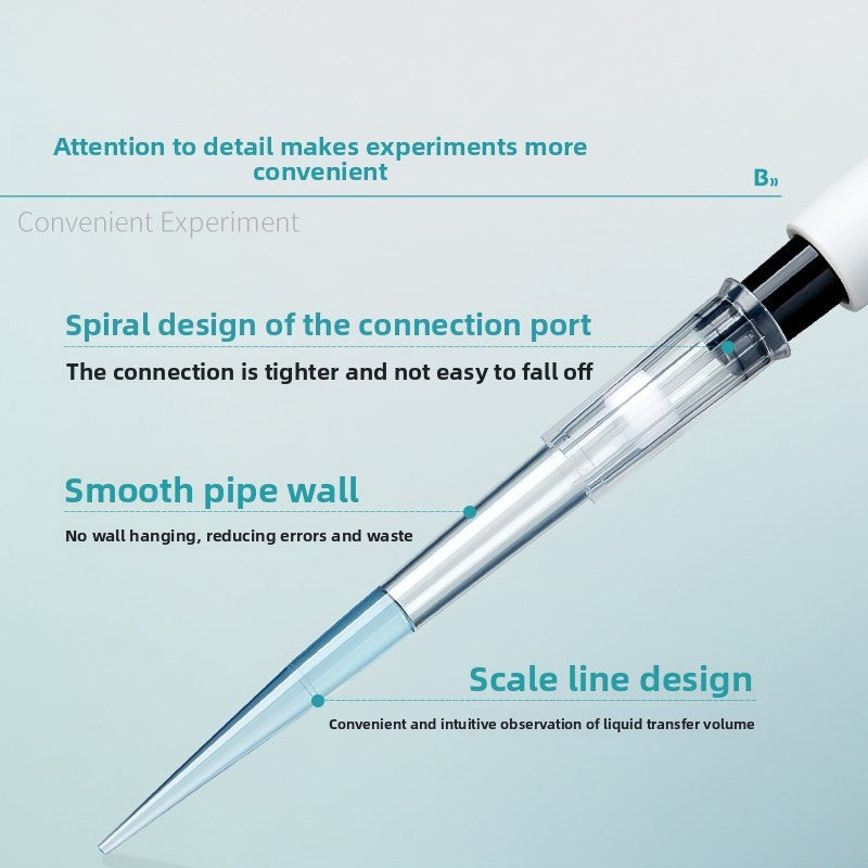 Pipette Tips 1-2000ul Disposable Sterile Bag Pack Enzyme-Free Filter Core Laboratory Pipette Tips