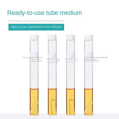 Biological Lst Fermentation Tube Medium Glass Material Lauryl Sulfate Tryptone Broth For Escherichia