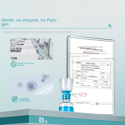 Sterile Receiving Bottle Independent Filter Upper Cup Disposable Laboratory Glass Filtration Device 