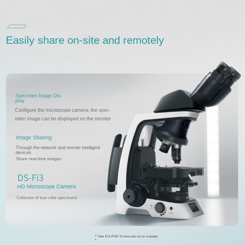 Gd800 Three-eye Biological Microscope Professional-grade Led Light Source Ip65 4k Digital Display - 