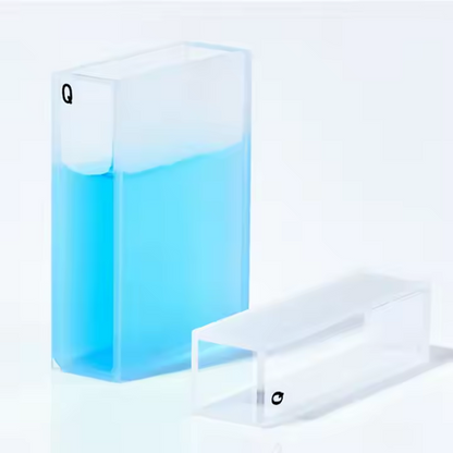 Fused Glass Quartz Cuvette Cell with Lid 5mm to 100mm Spectrophotometers Cell Lab Supplies
