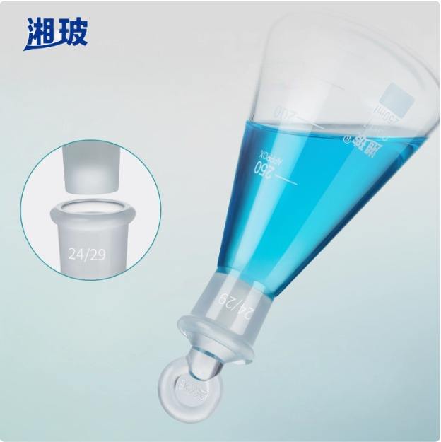 Borosilicate Glass Laboratory 100-5000mL Conical Shape Erlenmeyer Flask with Graduation Print