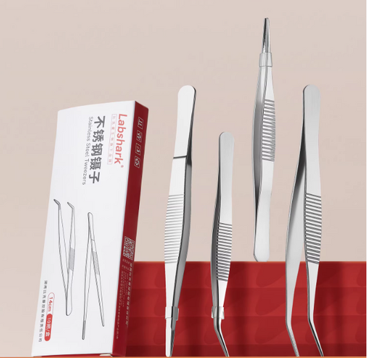 Stainless Steel Tweezers with Flat/bent/straight Pointed/bent Pointed Head