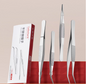 Stainless Steel Tweezers with Flat/bent/straight Pointed/bent Pointed Head
