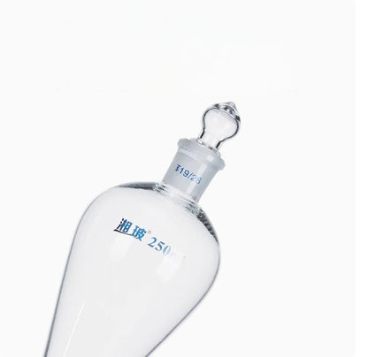 60ml-250ml Polytetrafluoroethylene Glass Piston Separatory Funnel Oil Separation Dispenser For Labor