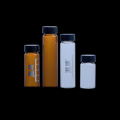 Amber Clear Glass Vials 3ml-60ml Sample Collection Bottles Lab Supplies