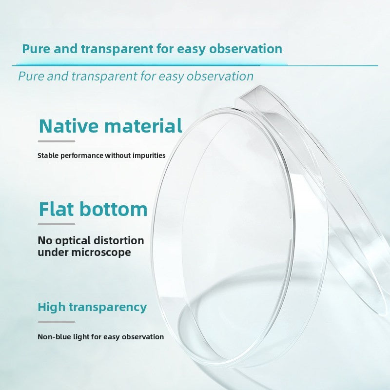 Disposable Plastic Petri Dishes 90mm Round Sterile Enzyme-Free Pyrogen-Free NDA&RNA Free Model 35mm-