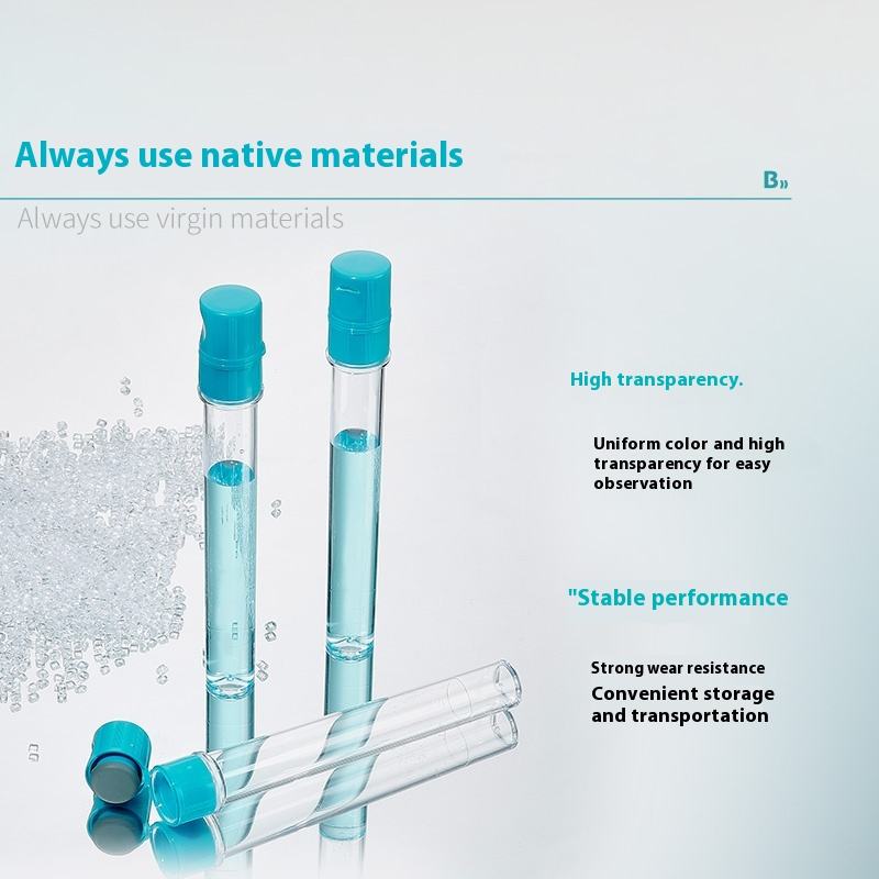 Biological 160mm Disposable Transparent Flat Bottom for Test Tube Sterile Laboratory Microbial Cultu