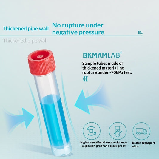 Biological Virus Sampling Tube Disposable Swab Sterile 50ml Flat Bottom Can Be Vertical Containing C