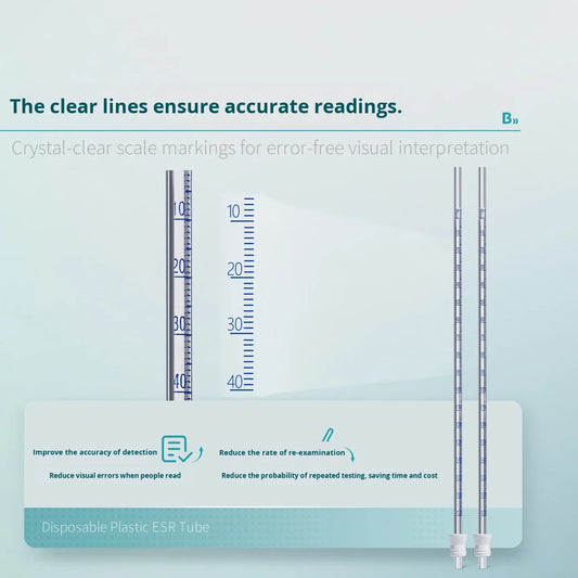 Biological Disposable Plastic Blood Sedimentation Tube Filter Plug with Scale for Blood Testing Labo