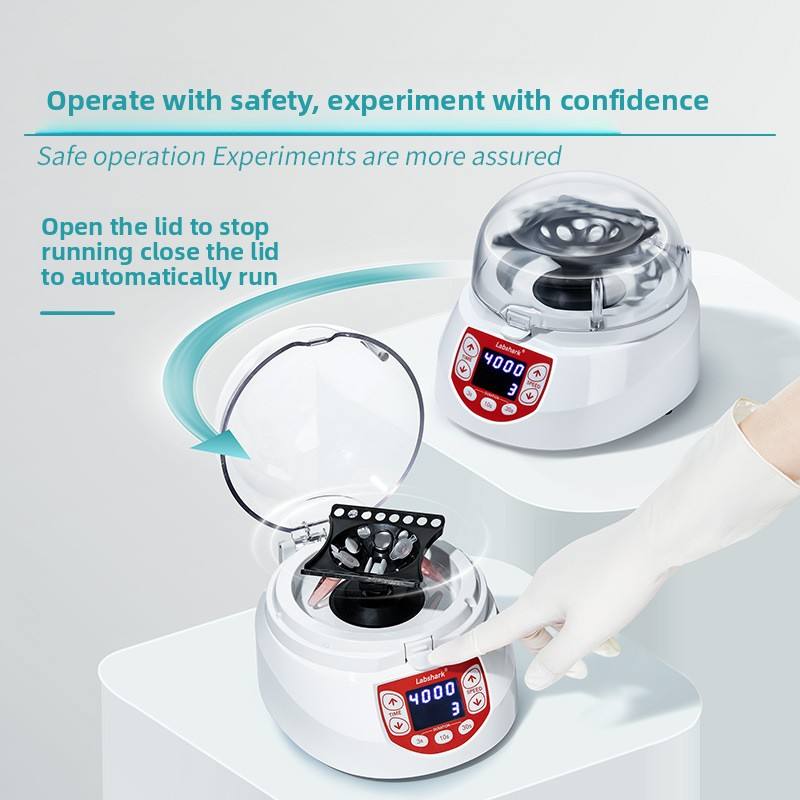 Mini Handheld Microcentrifuge Laboratory Timed Low Noise Serum Separator For Scientific Research - B
