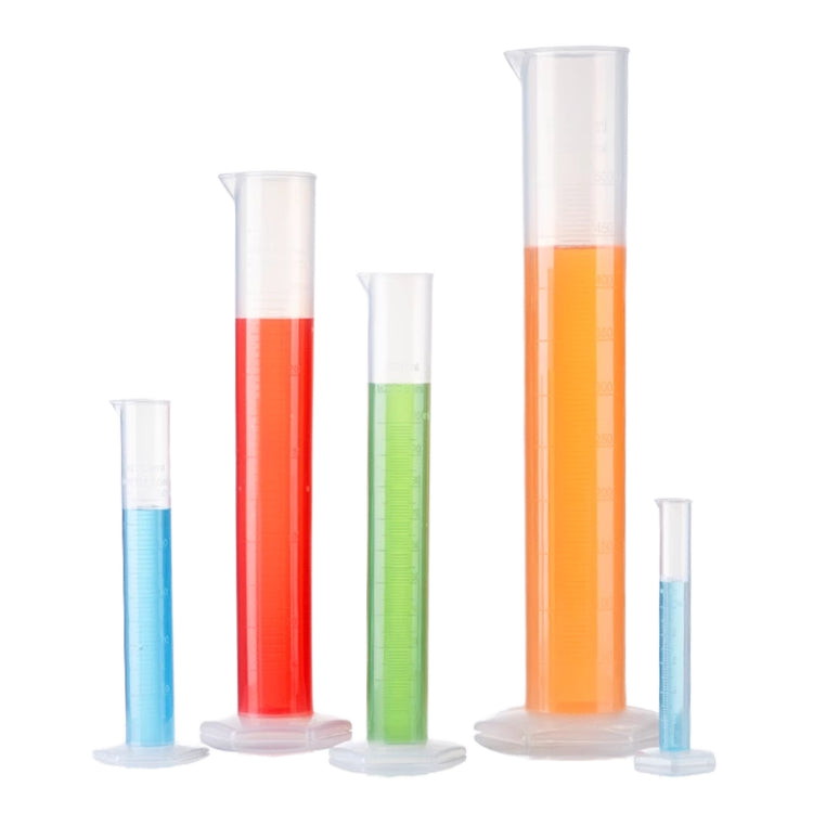 Clear Graduated Plastic Measuring Laboratory Cylinders 10ml 50ml 100ml 500ml 1L for Use in Laborator