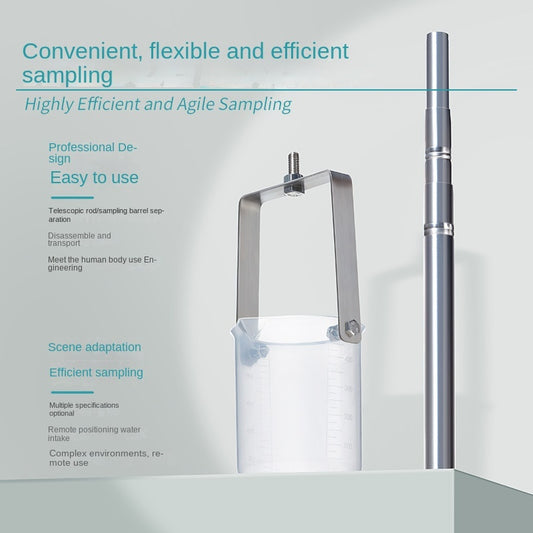 High Accuracy Stainless Steel Telescopic Rod Water Quality Sampler Groundwater Sampling Tube Well Wa