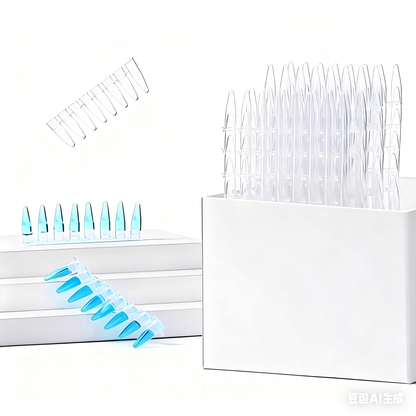 8-Tube PCR Centrifuge Tube Plate 0.1/0.2/0.5ml Capacity High Temperature Resistant Fluorescence Quan