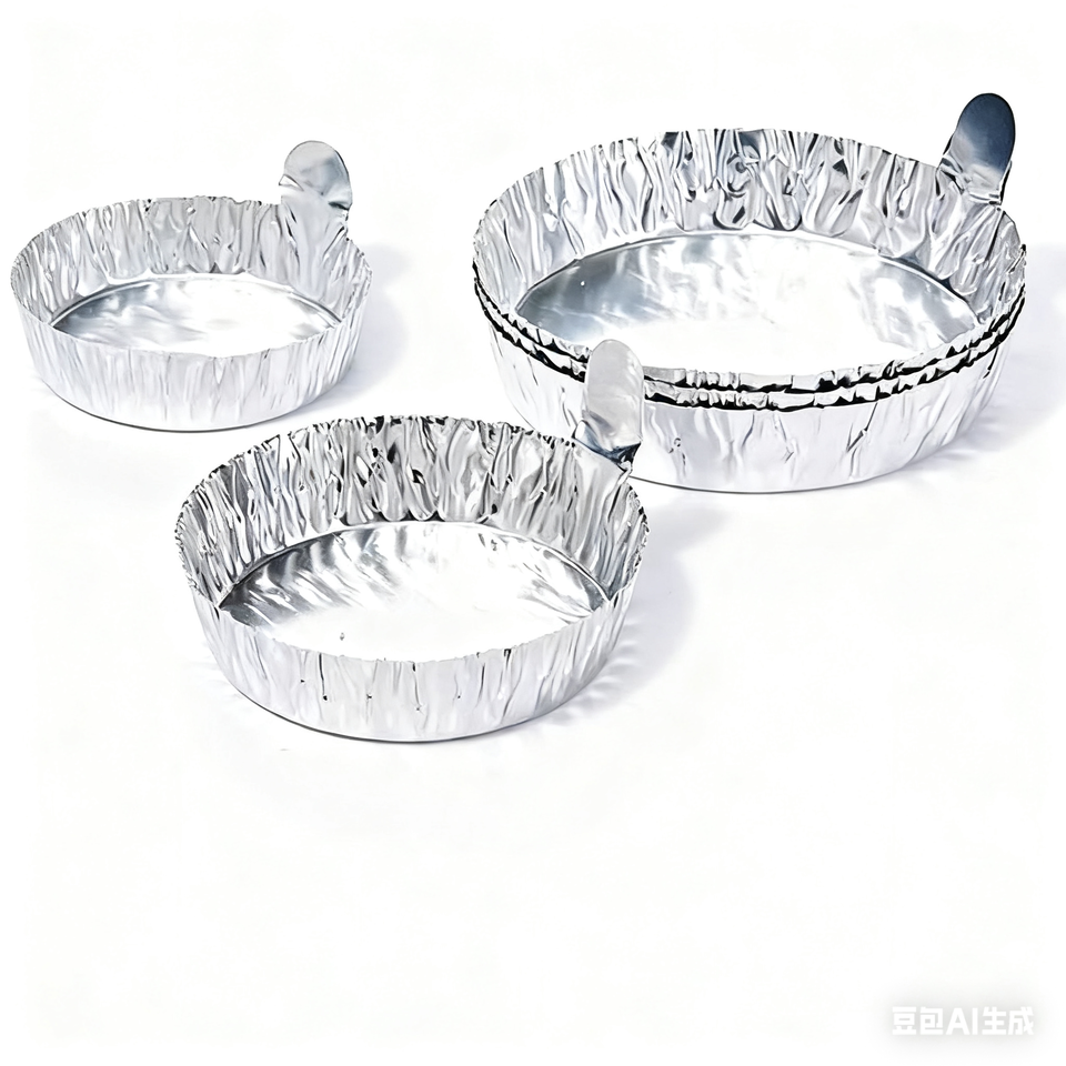 Laboratory Factory Aluminum Foil Weighing Dish with Handle S M L Size Sampling Customized OEM Suppor
