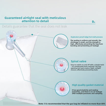 Bikeman Biological PP Material Gas Sampling Bag for Total Non-methane Hydrocarbons 1L 3L 5L 10L