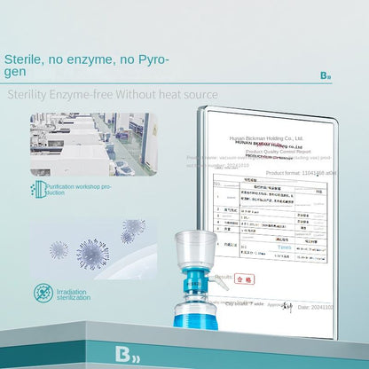 Independent Upper Cup Vacuum Sterilization Filter Biological Disposable PES Membrane Lab Supplies