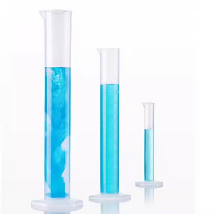 Clear Graduated Plastic Measuring Cylinders For Laboratory Use 10ml 50ml 100ml 500ml 1l Beakers