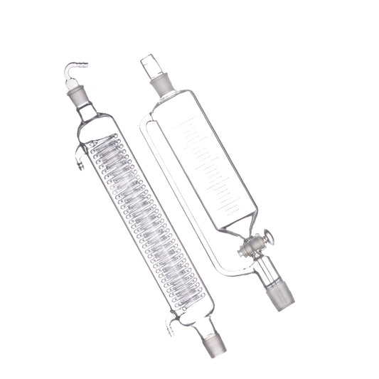 Glass reactor condenser