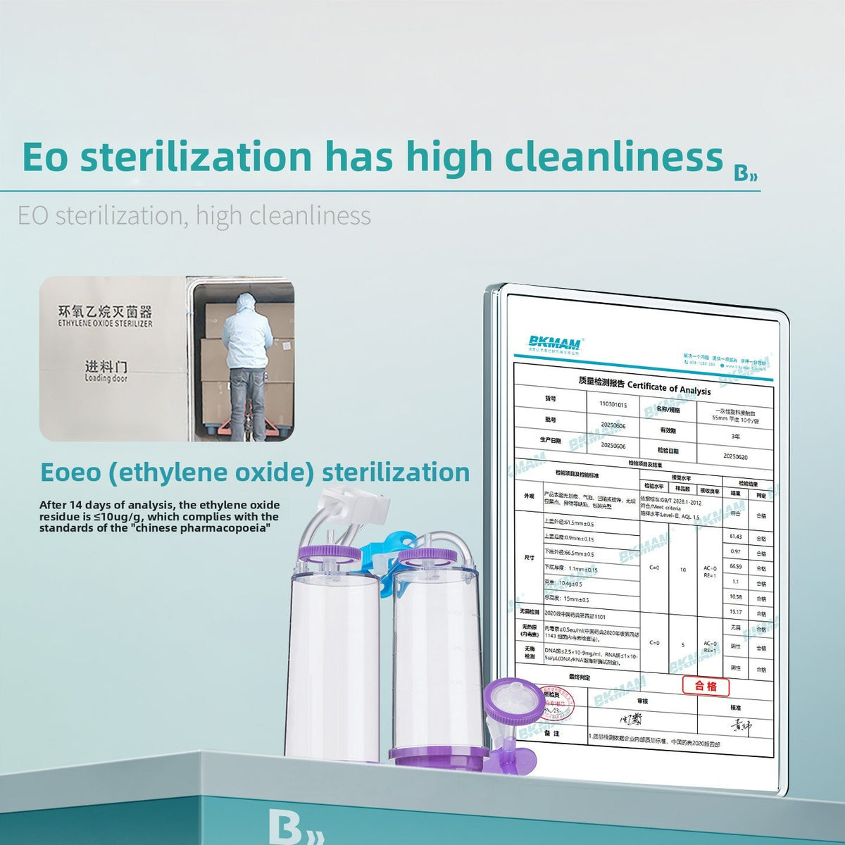 Disposable Sterile Bacterial Culture Device Fully Enclosed Leak-Proof Design Dual-Pin Two/Three Filt