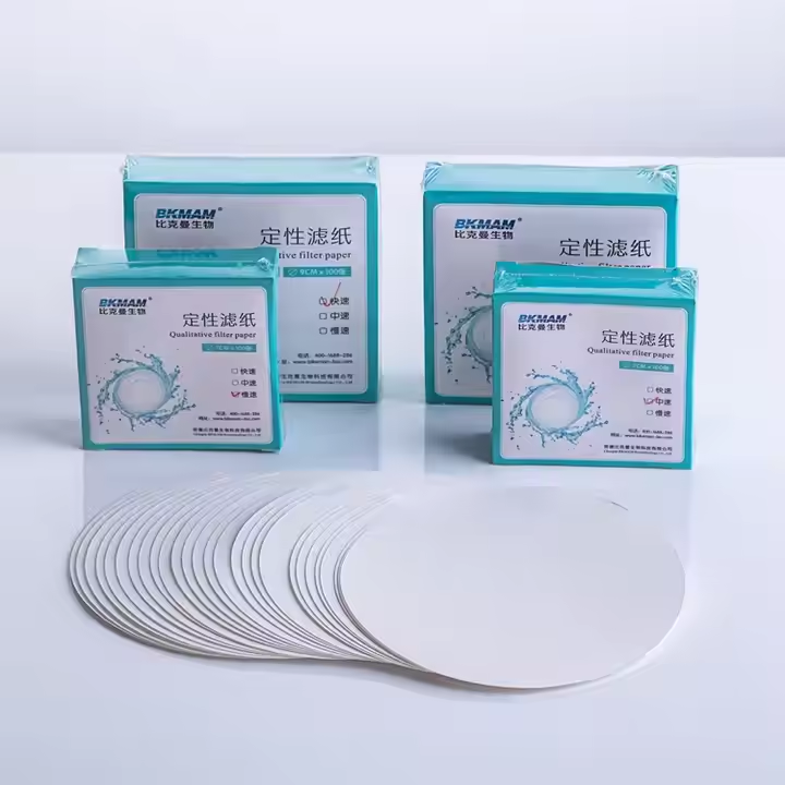 Lab Supplies 7cm 9cm 11cm 12.5cm 15cm 18cm Qualitative Filter Paper for Chemical Analysis Laboratory