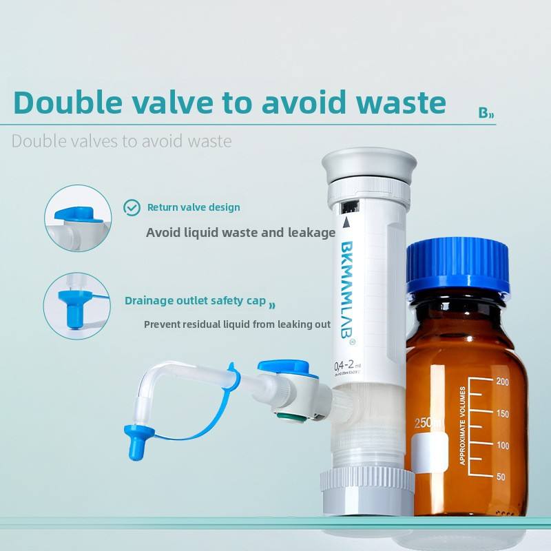 Biological Bottle Mouth Pipette Dispenser Quantitative Pipetting Manual Adjustable Experimental High