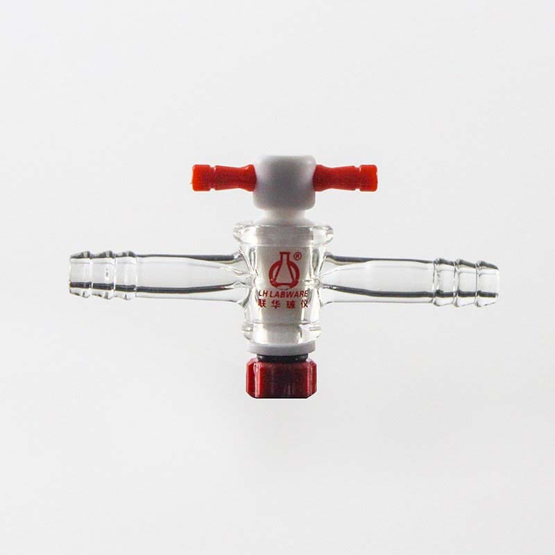High Vacuum 2-Way Gas Valve Adapter, Borosilicate 3.3