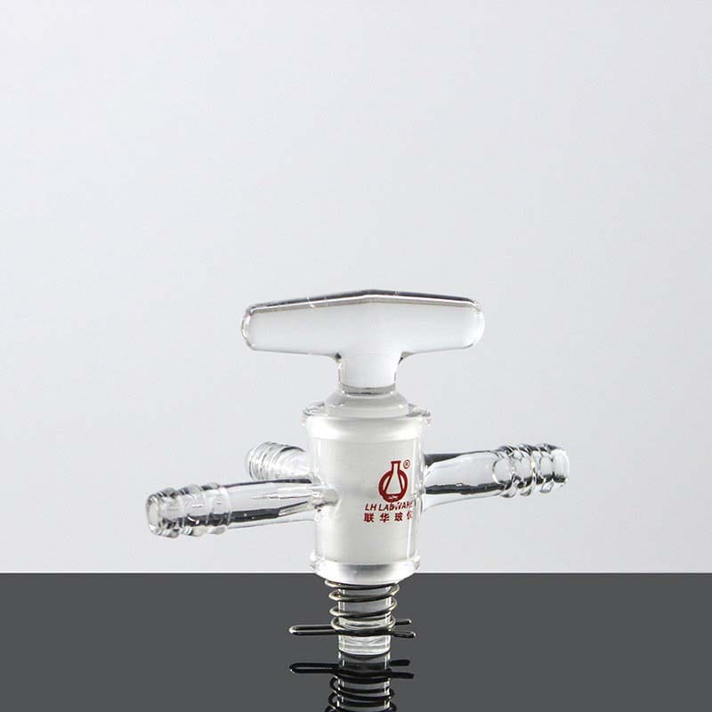 High Vacuum 3-Way Gas Valve Adapter, Borosilicate 3.3