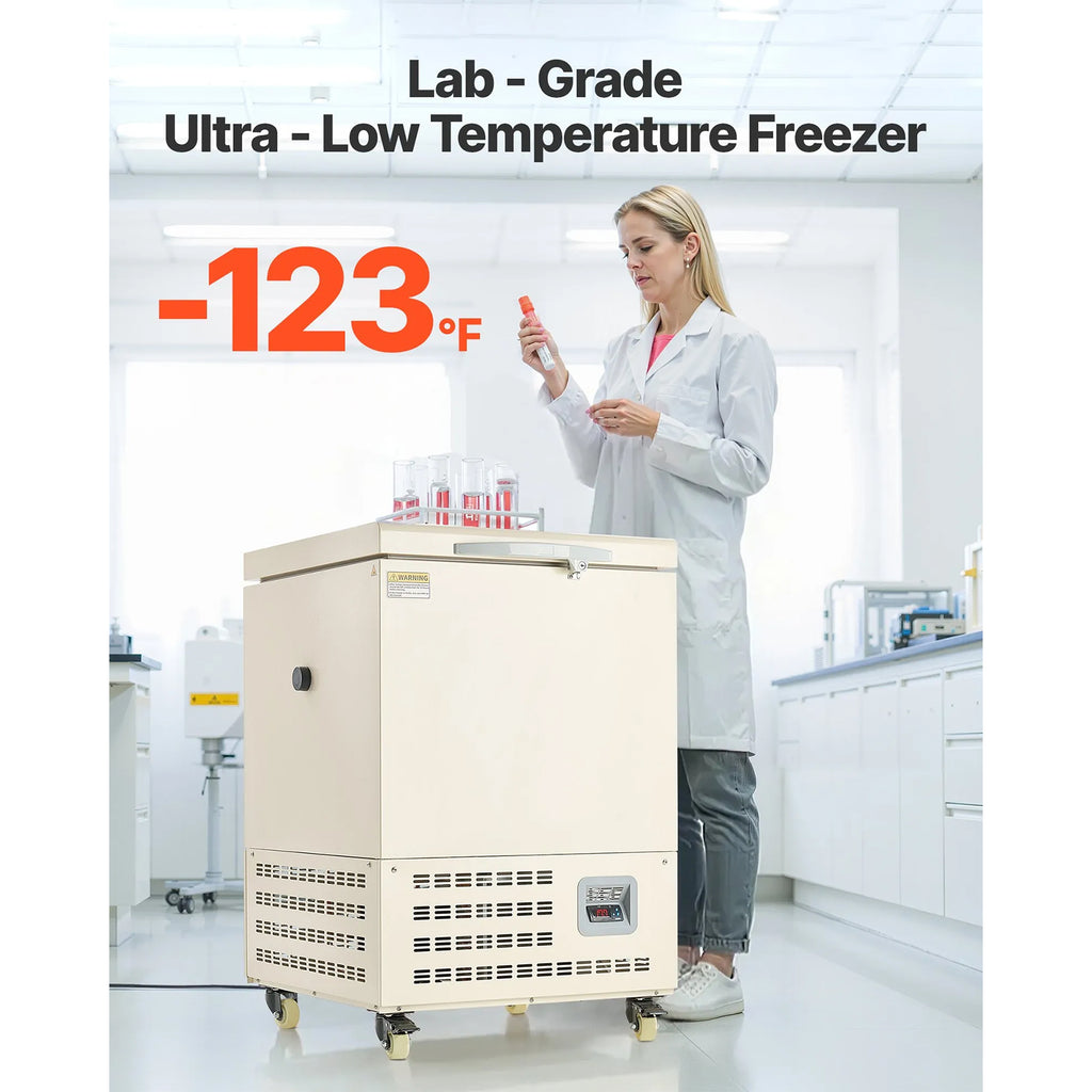 Ultra Low Temperature Lab Freezer, −40℉ to −123℉ Adjustable Temp Range