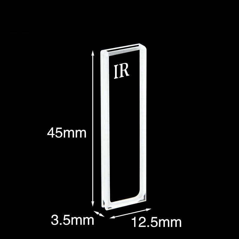 IR quartz Micro cuvettes with PTFE lid, 2 clear windows