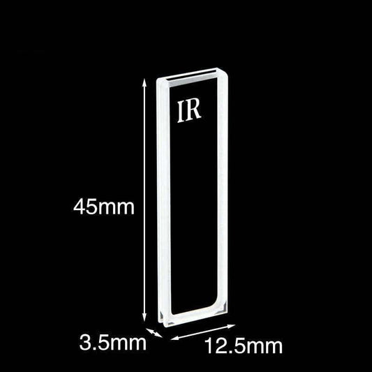 IR quartz Micro cuvettes with PTFE lid, 2 clear windows
