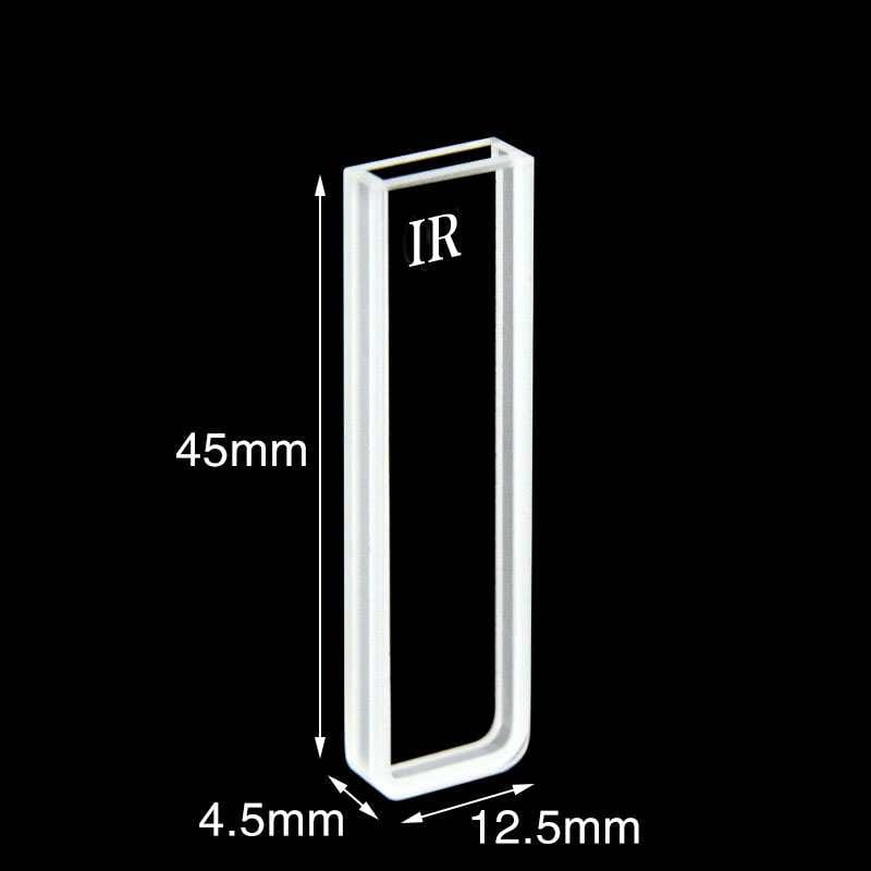 IR quartz Micro cuvettes with PTFE lid, 2 clear windows