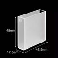 IR quartz macro cuvette with PTFE lid,lightpath 40 mm, 2 clear windows