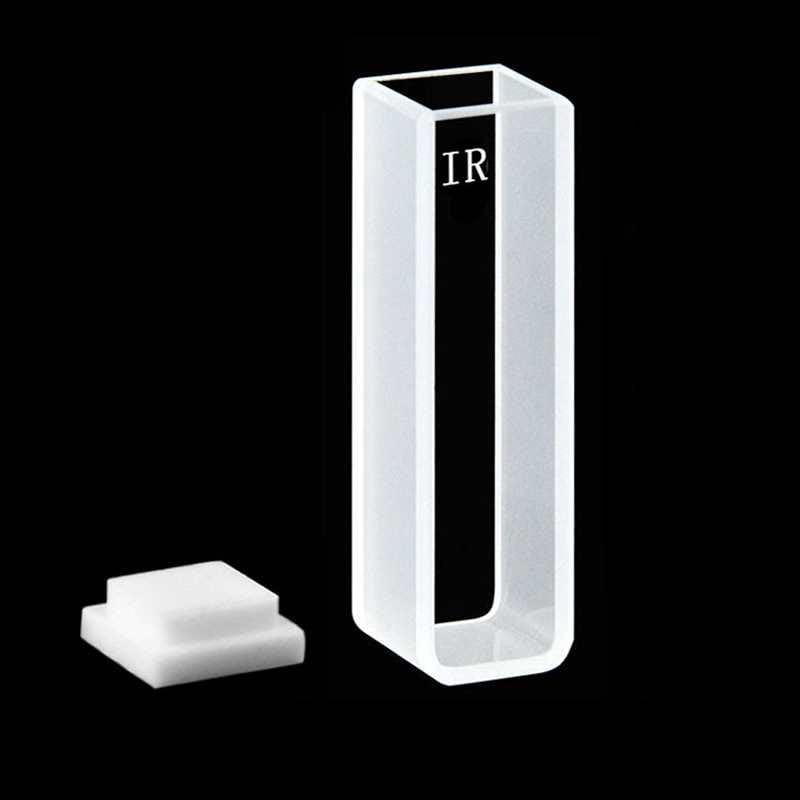 IR quartz macro cuvettes with PTFE lid, Lightpath 10 mm