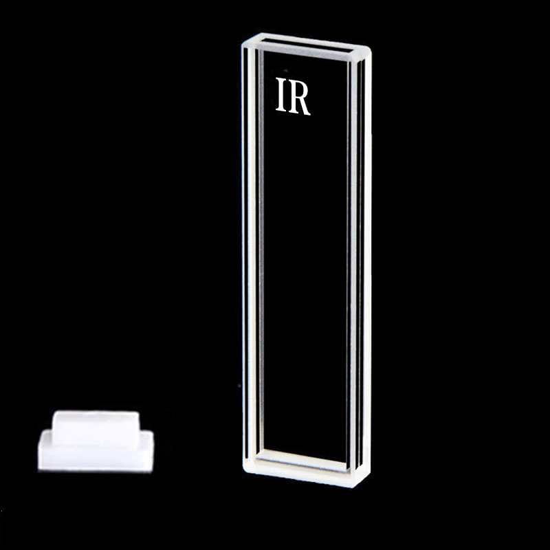 IR quartz micro cuvette with PTFE lid, 4 clear windows