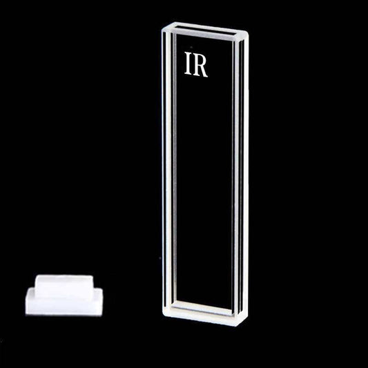 IR quartz micro cuvette with PTFE lid, 4 clear windows
