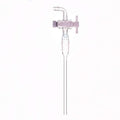 Inlet tube with joint and PTFE stopcock, length 200 mm