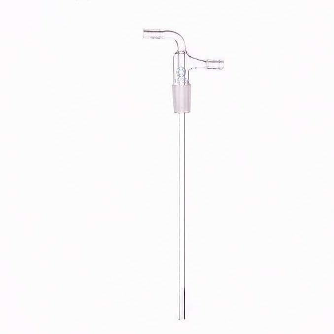 Inlet tube with joint and vacuum take-off, length 200 mm