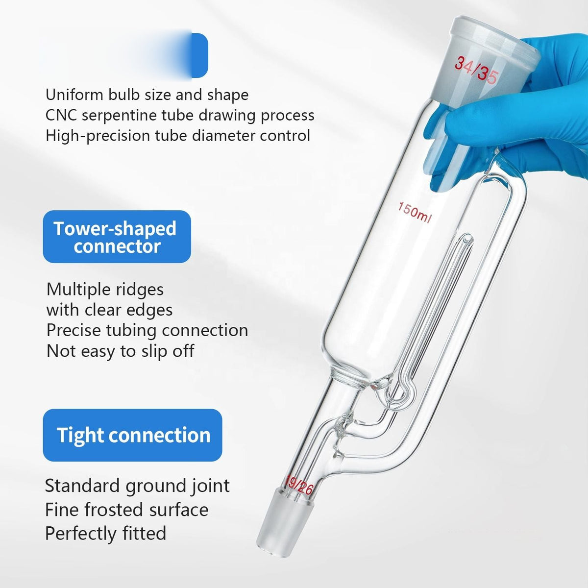 Glass Soxhlet extraction apparatus (Coil Type-60ml)
