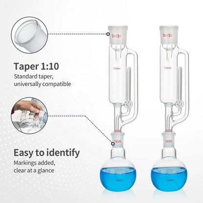 Glass Soxhlet extraction apparatus (Coil Type-60ml)